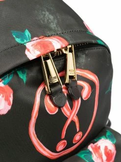 Moschino floral-print logo-print backpack