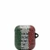 Moschino all-over logo print AirPods case