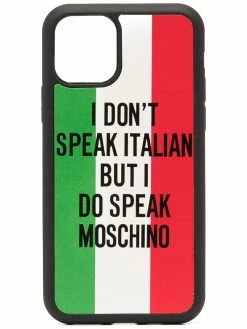 Moschino Italian flag print iPhone 11 Pro case