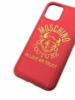 Moschino logo-embroidered iPhone 11 Pro Max case