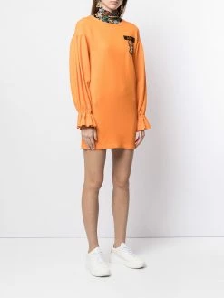 Moschino Teddy bishop-sleeve dress