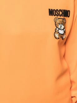 Moschino Teddy bishop-sleeve dress