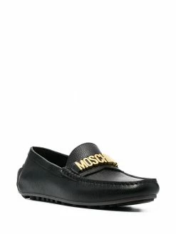 Moschino logo-embellished loafers