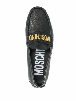 Moschino logo-embellished loafers