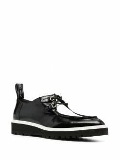 Moschino perforated calfskin lace-up shoes