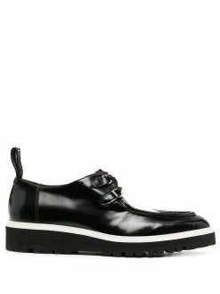 Moschino perforated calfskin lace-up shoes