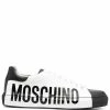 Moschino logo-print two-tone sneakers