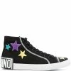 Moschino star patch hi-top sneakers