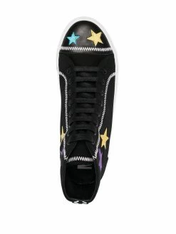Moschino star patch hi-top sneakers