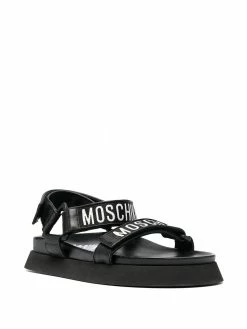 Moschino logo-tape sandals