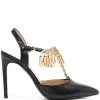 Moschino logo-embellished T-bar pumps