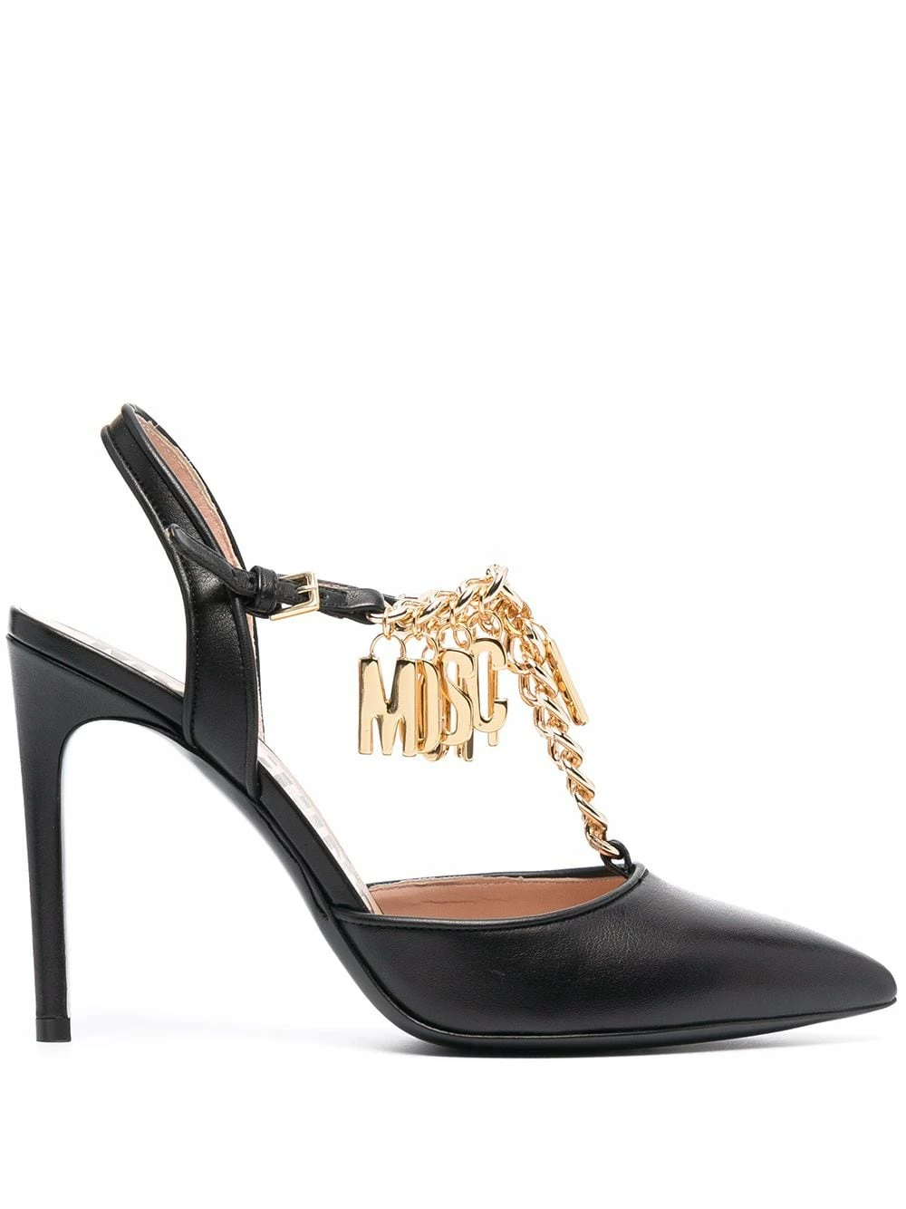 Best Sale ๐ Moschino Logo embellished T bar pumps โจ 3 Moschino logo-embellished T-bar pumps