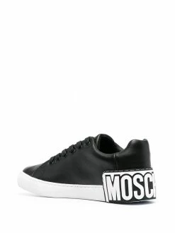 Best Pirce โจ Moschino Low top logo heel ๐ sneakers ๐ 8 Moschino low-top logo heel sneakers