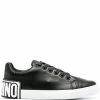 Best Pirce โจ Moschino Low top logo heel ๐ sneakers ๐ 1 Moschino low-top logo heel sneakers