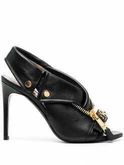 Moschino zip-detail stiletto sandals