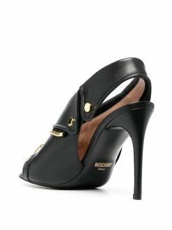 Moschino zip-detail stiletto sandals