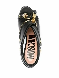 Moschino zip-detail stiletto sandals