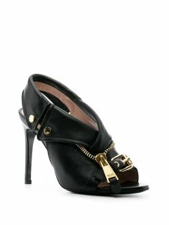 Moschino zip-detail stiletto sandals