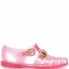 Moschino logo-lettering jelly sandals