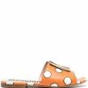 Moschino polka-dot logo-plaque sandals