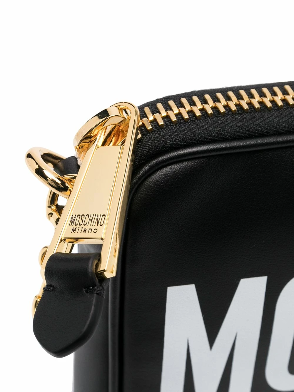 Outlet ๐ Moschino Logo print zipped shoulder bag โจ 6 Moschino logo-print zipped shoulder bag