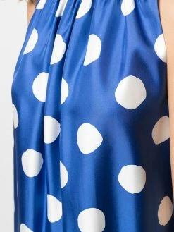 Moschino polka dot silk shift dress