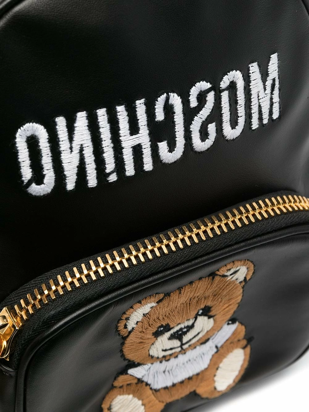 Best Sale ๐ Moschino Teddy Bear embroidered ๐ backpack ๐งจ 6 Moschino Teddy Bear embroidered backpack
