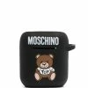 Moschino Teddy motif logo-print AirPods case