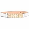 Moschino lettering logo buckle belt