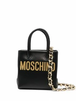 Moschino mini logo-print crossbody bag
