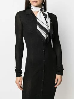 Flash Sale ๐ฅฐ Moschino Embroidered edge logo scarf ๐ฅฐ 7 Moschino embroidered-edge logo scarf