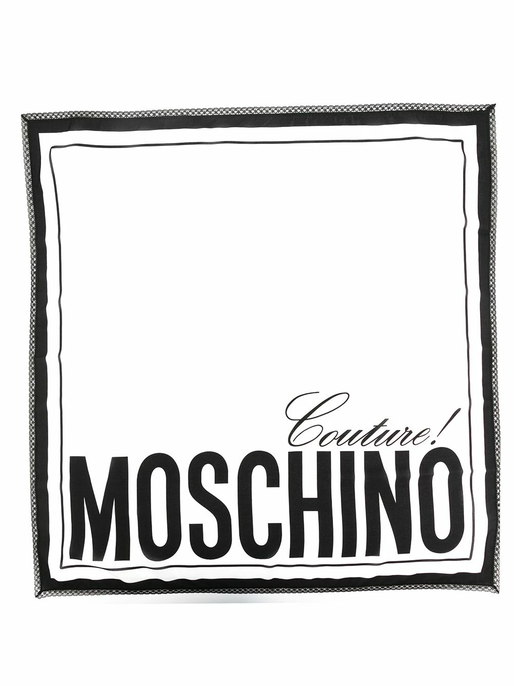 Flash Sale ๐ฅฐ Moschino Embroidered edge logo scarf ๐ฅฐ 5 Moschino embroidered-edge logo scarf