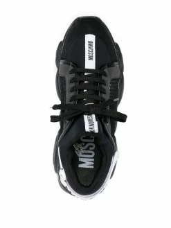 Moschino Teddy logo-tape sneakers