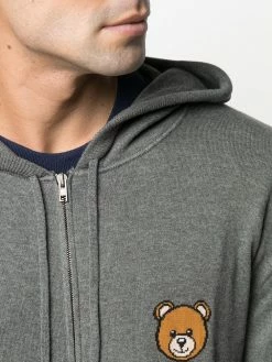 Outlet ๐ Moschino Teddy motif zip up hoodie ๐ 11 Moschino Teddy motif zip-up hoodie