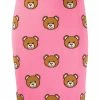 Moschino teddy print knitted skirt