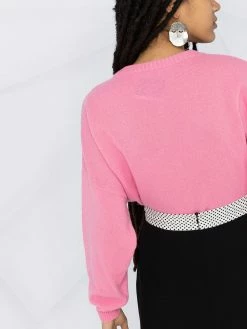 Moschino logo intarsia-knit jumper