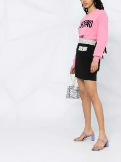 Moschino logo intarsia-knit jumper