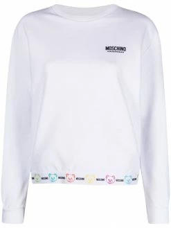 Moschino logo hem lounge sweatshirt