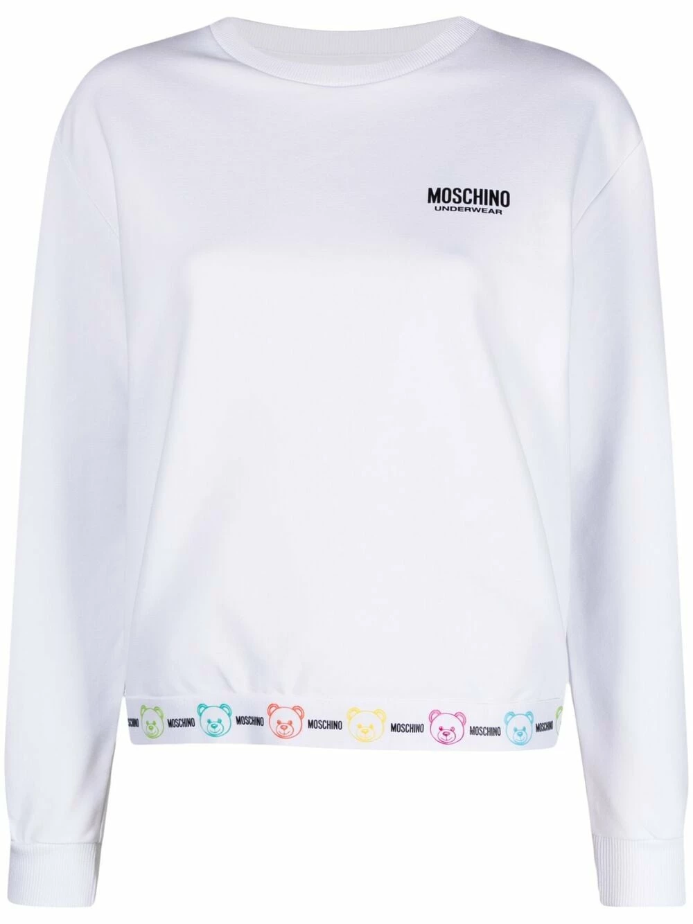 Top 10 ๐ Moschino Logo hem lounge sweatshirt ๐ 3 Moschino logo hem lounge sweatshirt