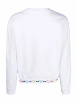 Moschino logo hem lounge sweatshirt