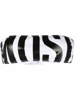 Moschino logo-print bandeau bikini top