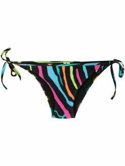 Moschino zebra-pattern bikini bottoms