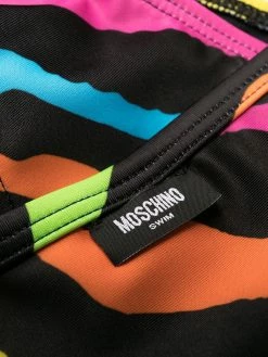 Moschino zebra-pattern bikini bottoms