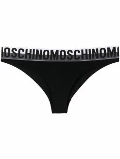 Moschino gradient logo waistband thong