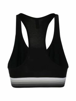 Moschino gradient logo-tape sports bra