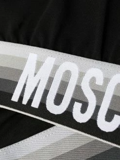 Moschino gradient logo-tape sports bra