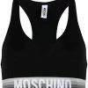 Moschino gradient logo-tape sports bra