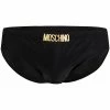 Moschino logo plaque swim briefs