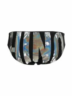 Moschino maxi metallic logo briefs