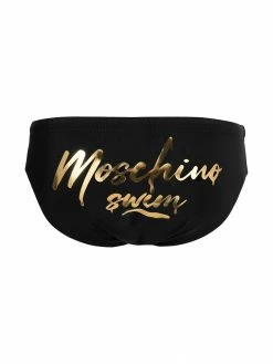 Moschino cursive logo swim briefs